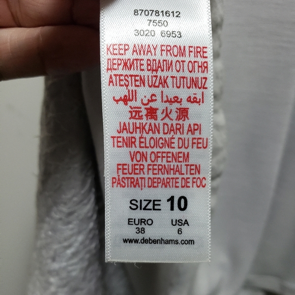 Redherring Glitter Embellished Front Grey Back Tank Top - Picture 6 of 7